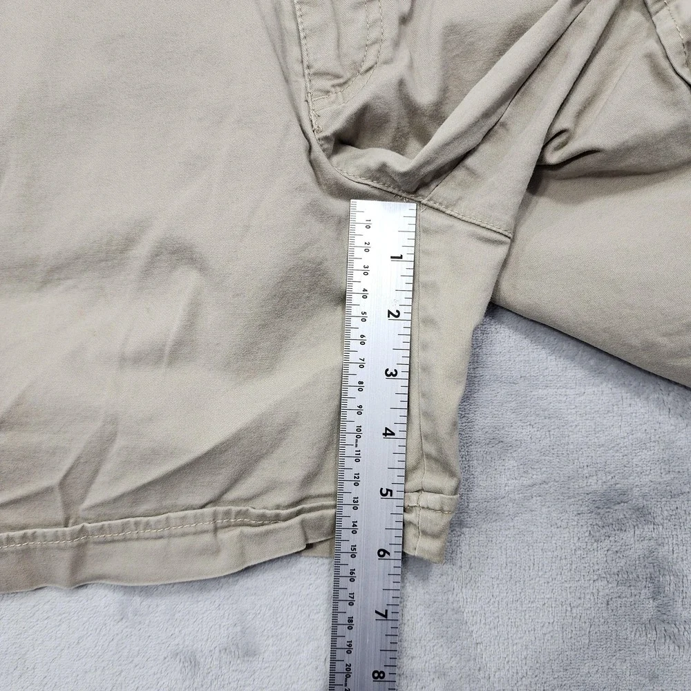 Gloria Vanderbilt Shorts Womens 6 Beige Celina Chino Twill Stretch Casual Summer